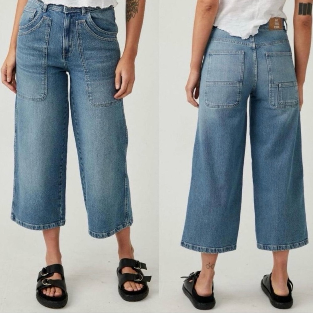 We The Free Piper Crop Wide-Leg Jeans